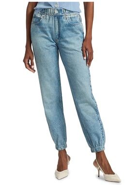 NEW! Women's Rag & Bone Miramar Jogger 100% Cotton Kacy Blue Wash Size XS - $198